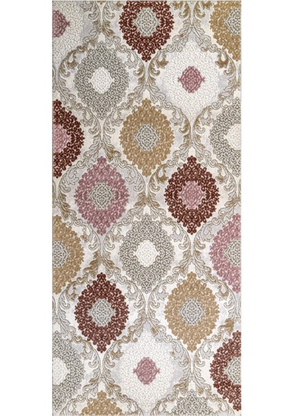 Harriet Figürlü Gri Akrilik Dikdörtgen Modern Desenli Akrilik Hav Vermeyen Leke Tutmayan Kolay Temizlenen Yumuşak Makine Salon Yolluk Mutfak Halı