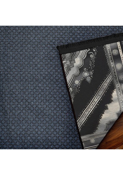 Göbekli Antrasit Pamuk Dikdörtgen Modern Desenli Pamuk Makinada Yıkanabilir Hav Toz Vermez Leke Tutmayan Kaymaz Taban Dijital Makine Baskı Salon Yolluk Mutfak Halı fırsatları