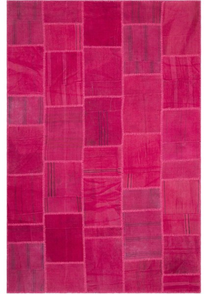 Ikat Kırmızı Ikat Ipek Modern Desenli Yün Hav Toz Vermez Leke Tutmayan Salon Yolluk Mutfak El Dokuma Halı