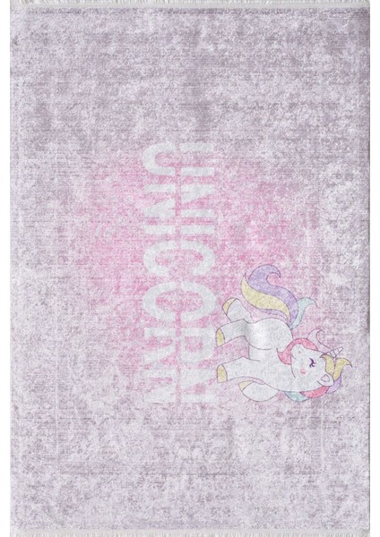 Karczew Pembe Figürlü Etnik Modern Desenli Pamuk Makinada Yıkanabilir Hav Toz Vermez Leke Tutmayan Kaymaz Taban Dijital Makine Baskı Salon Yolluk Mutfak Halı