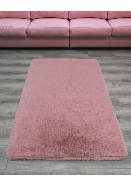 Waymon Düz Pembe Polyester Daire Modern Desenli Akrilik Hav Vermeyen Leke Tutmayan Kolay Temizlenen Yumuşak Makine Salon Yolluk Mutfak Halı fırsatları