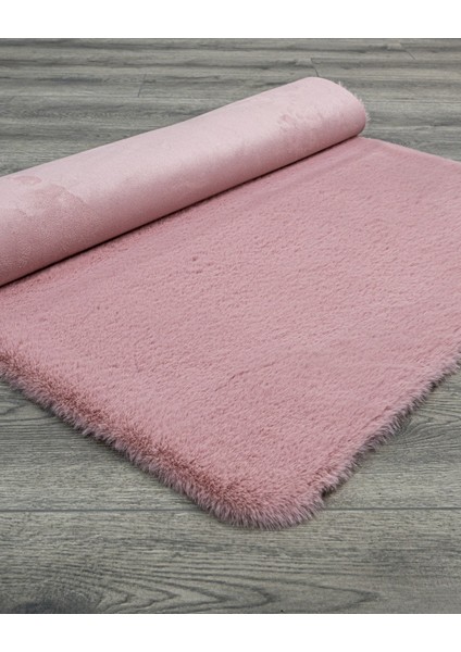 Waymon Düz Pembe Polyester Daire Modern Desenli Akrilik Hav Vermeyen Leke Tutmayan Kolay Temizlenen Yumuşak Makine Salon Yolluk Mutfak Halı indirimleri