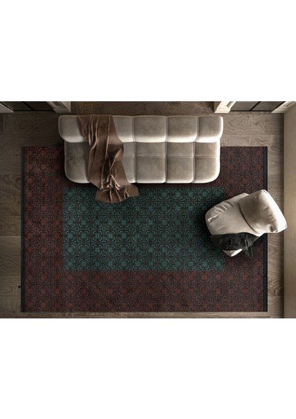 Geometrik Siyah Pamuk Dikdörtgen Modern Desenli Pamuk Makinada Yıkanabilir Hav Toz Vermez Leke Tutmayan Kaymaz Taban Dijital Makine Baskı Salon Yolluk Mutfak Halı modelleri