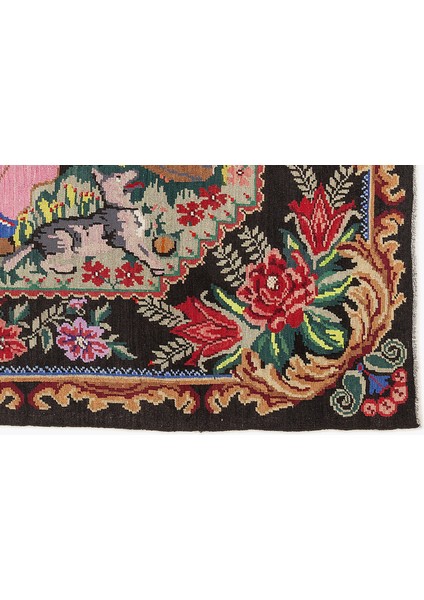 Vintage Mavi Eskitme Yün Modern Desenli Yün Hav Toz Vermez Leke Tutmayan Salon Yolluk Mutfak El Dokuma Halı indirimleri