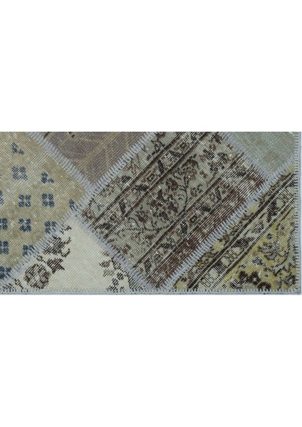 Girit Bej Çizgili Yün Modern Desenli Yün Hav Toz Vermez Leke Tutmayan Salon Yolluk Mutfak El Dokuma Halı fırsatları