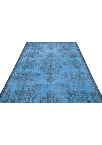 Atina Turkuaz Eskitme Yün Modern Desenli Yün Hav Toz Vermez Leke Tutmayan Salon Yolluk Mutfak El Dokuma Halı fiyatları