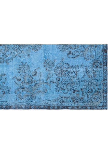 Atina Turkuaz Eskitme Yün Modern Desenli Yün Hav Toz Vermez Leke Tutmayan Salon Yolluk Mutfak El Dokuma Halı modelleri