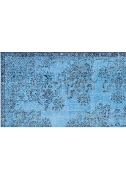 Atina Turkuaz Eskitme Yün Modern Desenli Yün Hav Toz Vermez Leke Tutmayan Salon Yolluk Mutfak El Dokuma Halı fırsatları