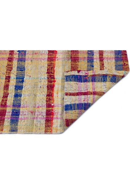 Girit Bej Çizgili Yün Modern Desenli Yün Hav Toz Vermez Leke Tutmayan Salon Yolluk Mutfak El Dokuma Halı fiyatları