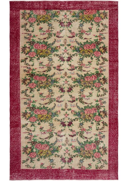 Epir Turkuaz Eskitme Yün Modern Desenli Yün Hav Toz Vermez Leke Tutmayan Salon Yolluk Mutfak El Dokuma Halı