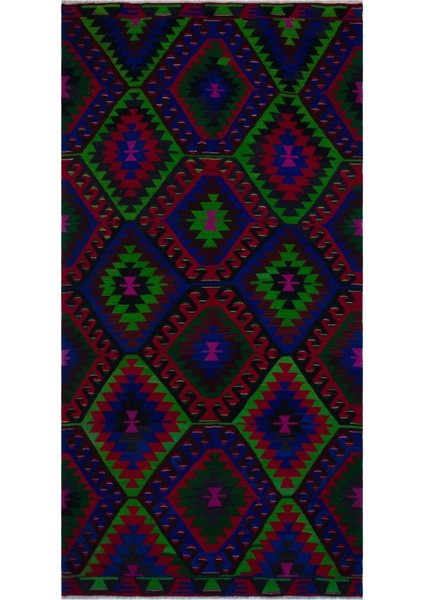Ikat Kırmızı Ikat Ipek Modern Desenli Yün Hav Toz Vermez Leke Tutmayan Salon Yolluk Mutfak El Dokuma Halı
