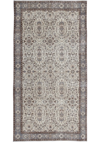 Girit Bej Çizgili Yün Modern Desenli Yün Hav Toz Vermez Leke Tutmayan Salon Yolluk Mutfak El Dokuma Halı