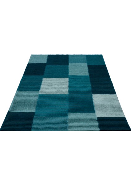 Teselya Bej Çizgili Yün Modern Desenli Yün Hav Toz Vermez Leke Tutmayan Salon Yolluk Mutfak El Dokuma Halı modelleri