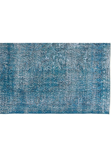 Atina Turkuaz Eskitme Yün Modern Desenli Yün Hav Toz Vermez Leke Tutmayan Salon Yolluk Mutfak El Dokuma Halı indirimleri