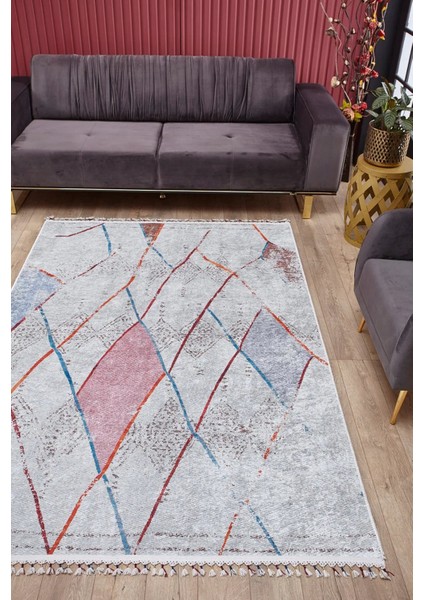 Leba Krem Göbekli Etnik Modern Desenli Makinada Yıkanabilir Hav Toz Vermez Leke Tutmayan Kaymaz Taban Dijital Makine Baskı Salon Yolluk Mutfak Halı fiyatları