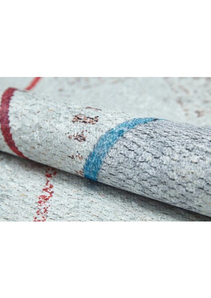 Leba Krem Göbekli Etnik Modern Desenli Makinada Yıkanabilir Hav Toz Vermez Leke Tutmayan Kaymaz Taban Dijital Makine Baskı Salon Yolluk Mutfak Halı fırsatları