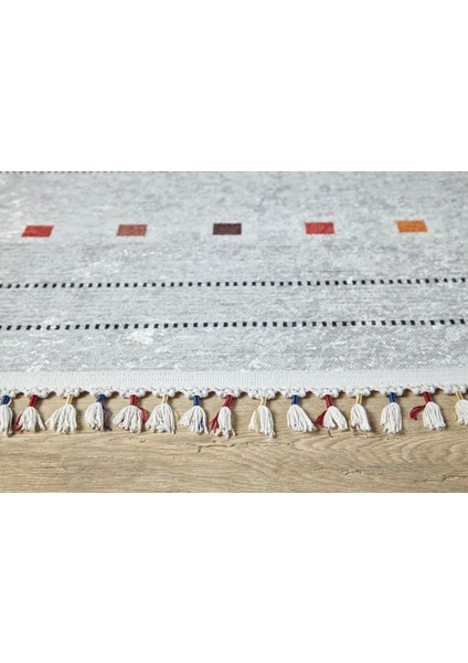 Laziska Gri Göbekli Etnik Modern Desenli Makinada Yıkanabilir Hav Toz Vermez Leke Tutmayan Kaymaz Taban Dijital Makine Baskı Salon Yolluk Mutfak Halı modelleri