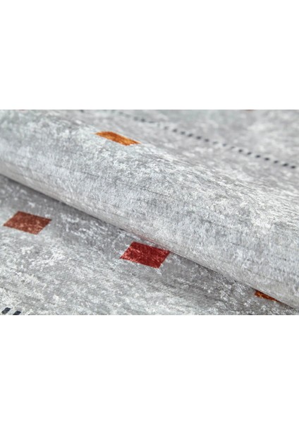 Laziska Gri Göbekli Etnik Modern Desenli Makinada Yıkanabilir Hav Toz Vermez Leke Tutmayan Kaymaz Taban Dijital Makine Baskı Salon Yolluk Mutfak Halı fırsatları