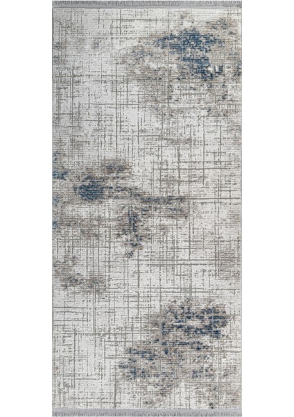 Yackandandah Modern Gri Akrilik Dikdörtgen Modern Desenli Akrilik Hav Vermeyen Leke Tutmayan Kolay Temizlenen Yumuşak Makine Salon Yolluk Mutfak Halı