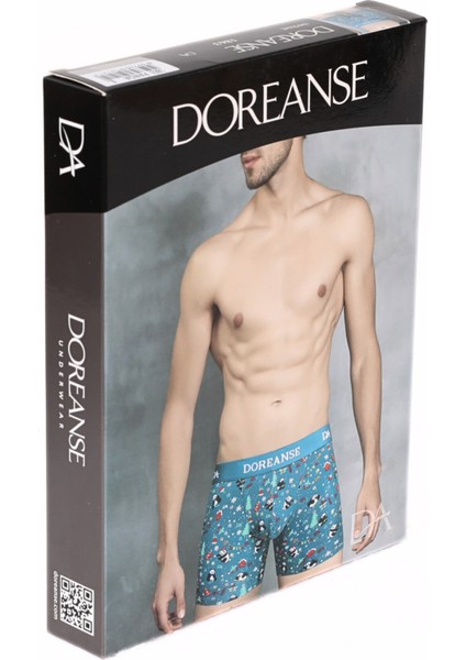 Erkek Modal Yılbaşı Tema Panda Baskılı Torbalı Normal Paça Boxer 1863 fiyatları