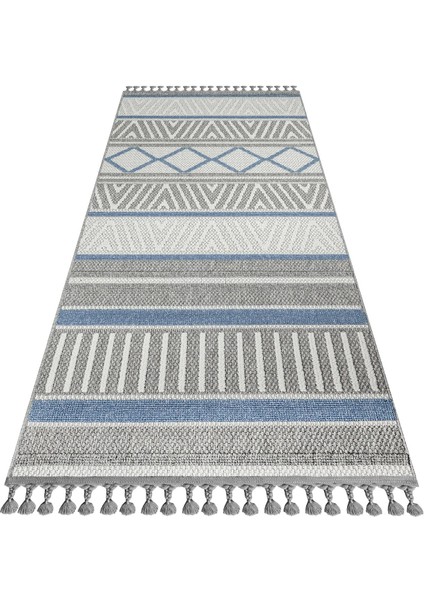 Hanumangarh Geometrik Mavi Polip Dikdörtgen Modern Desenli Akrilik Hav Vermeyen Leke Tutmayan Kolay Temizlenen Yumuşak Makine Salon Yolluk Mutfak Halı indirimleri
