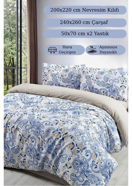 Çift Kişilik Nevresim Takımı 4 Parça Hürrem Çok Renkli - 200X220 fiyatları