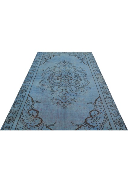 Atina Mavi Eskitme Yün Modern Desenli Yün Hav Toz Vermez Leke Tutmayan Salon Yolluk Mutfak El Dokuma Halı fiyatları