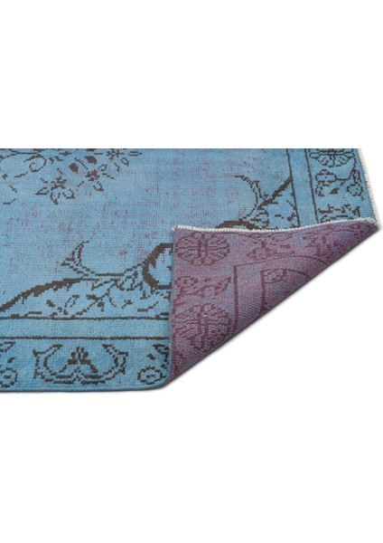 Atina Mavi Eskitme Yün Modern Desenli Yün Hav Toz Vermez Leke Tutmayan Salon Yolluk Mutfak El Dokuma Halı indirimleri