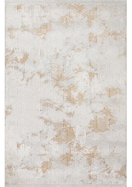 Nadiad Modern Gold Polyester Dikdörtgen Modern Desenli Akrilik Hav Vermeyen Leke Tutmayan Kolay Temizlenen Yumuşak Makine Salon Yolluk Mutfak Halı fırsatları