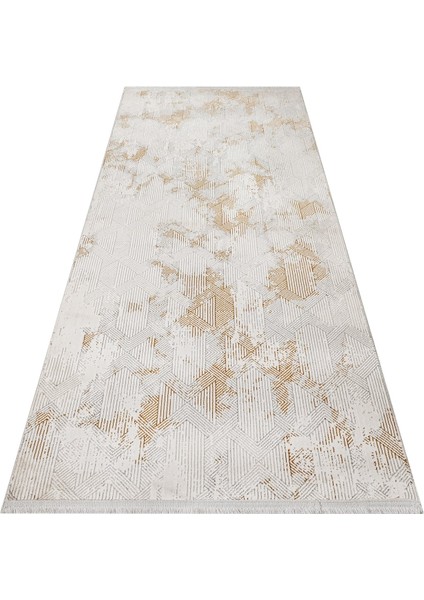 Nadiad Modern Gold Polyester Dikdörtgen Modern Desenli Akrilik Hav Vermeyen Leke Tutmayan Kolay Temizlenen Yumuşak Makine Salon Yolluk Mutfak Halı indirimleri