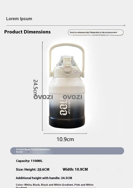 1100ML 316 Paslanmaz Çelik Pipetli Yalıtımlı Kupa (Yurt Dışından) fiyatları