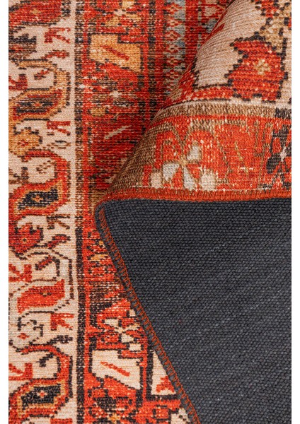 Camps Klasik Kırmızı Polyester Dikdörtgen Modern Desenli Pamuk Makinada Yıkanabilir Hav Toz Vermez Leke Tutmayan Kaymaz Taban Dijital Makine Baskı Salon Yolluk Mutfak Halı fırsatları