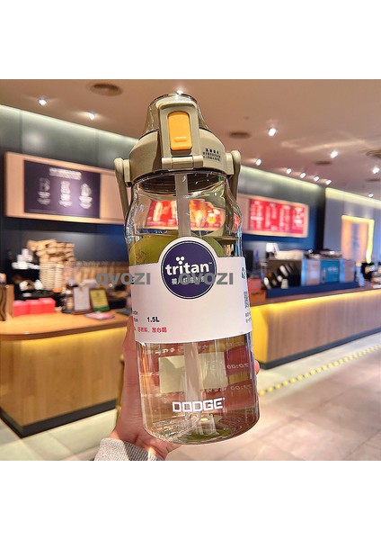 3D Karikatür Çıkartmalı 2000ML Tritan Spor Kupa (Yurt Dışından)