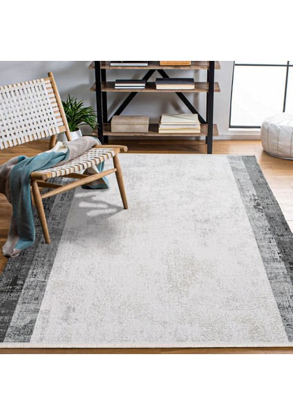 Çerçeveli Antrasit Pamuk Dikdörtgen Modern Desenli Pamuk Makinada Yıkanabilir Hav Toz Vermez Leke Tutmayan Kaymaz Taban Dijital Makine Baskı Salon Yolluk Mutfak Halı fiyatları