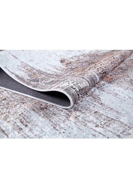 Sahrıza Bej Göbekli Etnik Modern Desenli Makinada Yıkanabilir Hav Toz Vermez Leke Tutmayan Kaymaz Taban Dijital Makine Baskı Salon Yolluk Mutfak Halı fırsatları