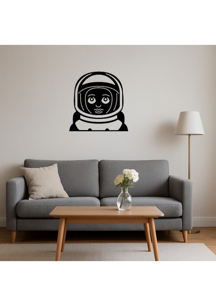 Astronot Kadın Emoji Dekoratif Tablo - BRNTEK2503-9246 fırsatları
