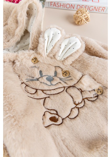 Tavşan Fiğürlü Kışlık Peluş Kız/erkek Bebek Tulum fırsatları
