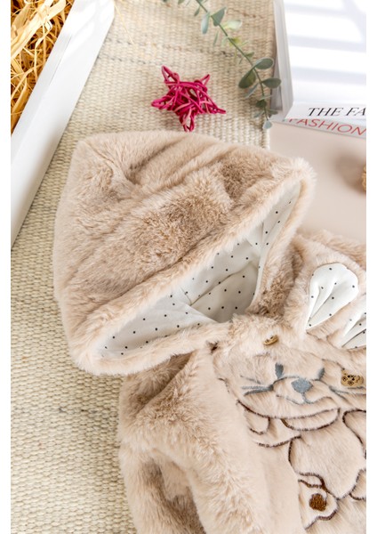 Tavşan Fiğürlü Kışlık Peluş Kız/erkek Bebek Tulum indirimleri
