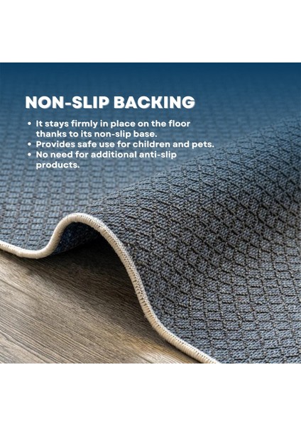 Bugulme Krem Çizgili Etnik Modern Desenli Pamuk Makinada Yıkanabilir Hav Toz Vermez Leke Tutmayan Kaymaz Taban Dijital Makine Baskı Salon Yolluk Mutfak Halı