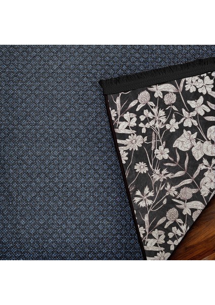 Çiçekli Siyah Pamuk Dikdörtgen Modern Desenli Pamuk Makinada Yıkanabilir Hav Toz Vermez Leke Tutmayan Kaymaz Taban Dijital Makine Baskı Salon Yolluk Mutfak Halı indirimleri