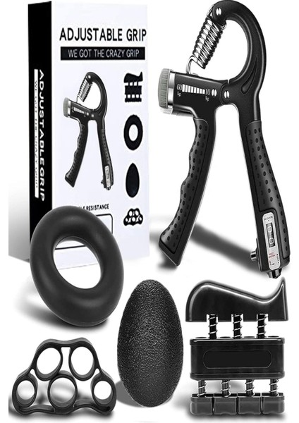 Ayarlanabilir 10-60 kg El Kavrama Aleti – Sayma Fonksiyonlu, Paslanmaz Çelik Yaylı