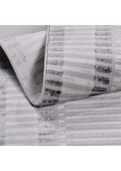 Gri Modern Etnik Desenli Akrilik Hav Vermeyen Leke Tutmayan Kolay Temizlenen Yumuşak Makine Salon Yolluk Mutfak Halı fırsatları