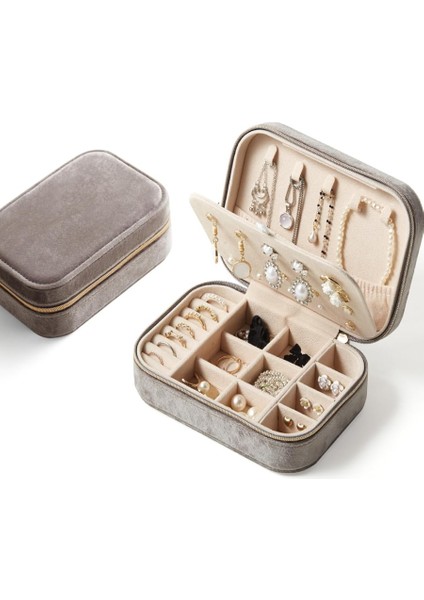 Mdl-1 Kadife Takı Kutusu Özel Küpe Bölmeli Yeni Tasarım Çok Katmanlı Takı Düzenleyici fiyatları