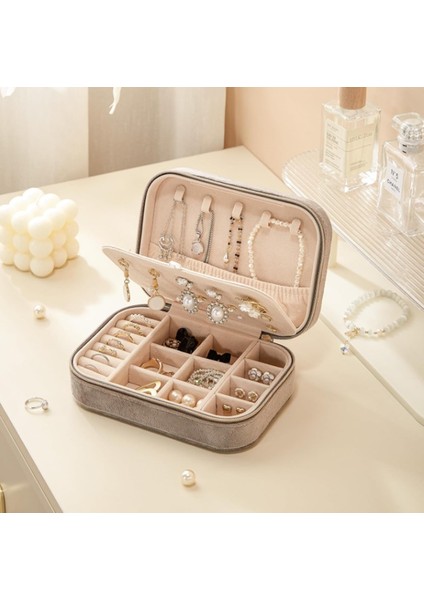 Mdl-1 Kadife Takı Kutusu Özel Küpe Bölmeli Yeni Tasarım Çok Katmanlı Takı Düzenleyici modelleri