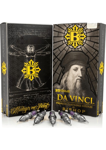 Davinci V2 | 1025 Cmlt | Curved Magnum Bugpin Long Taper Kartuş Dövme İğnesi modelleri