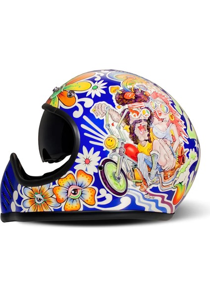 Fullface Seventyseven Flower Power Kapalı Motosiklet Kaskı fırsatları