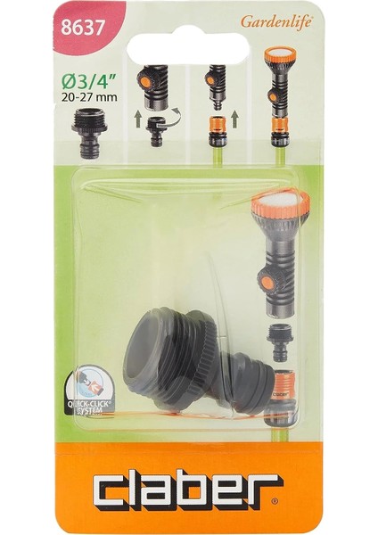 Sprinkler Adaptörü 3/4 Claber 8637