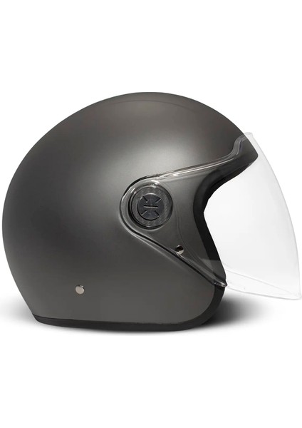 Demi-Jet P1 06 Matt Grey Açık Motosiklet Kaskı