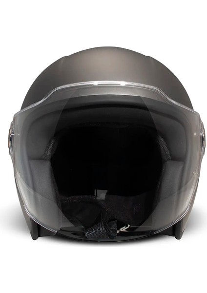 Demi-Jet P1 06 Matt Grey Açık Motosiklet Kaskı modelleri