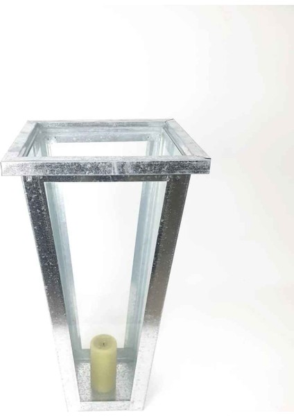 Çok Amaçlı Metal Çiçeklik Mumluk Camlı Galvaniz Vazo fiyatları
